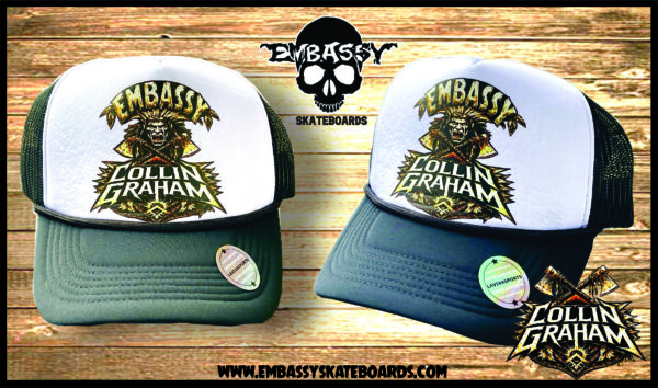 Collin Graham Cherokee Warrior White Trucker Cap