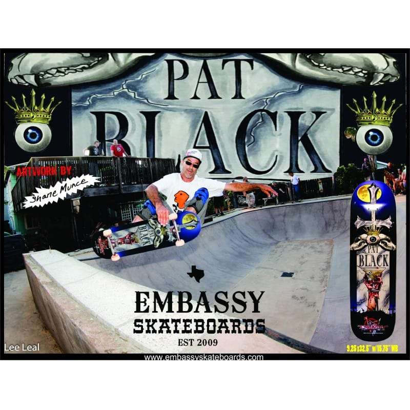 Embassy Skateboards Pat Black, 9.25" 32'5" w/ 15.75" wb - Image 3