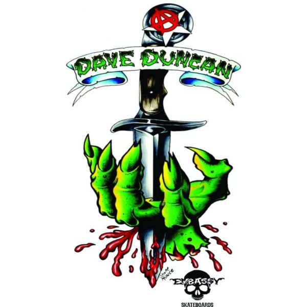 Embassy Skateboards Dave Duncan Black T-Shirt - Image 2