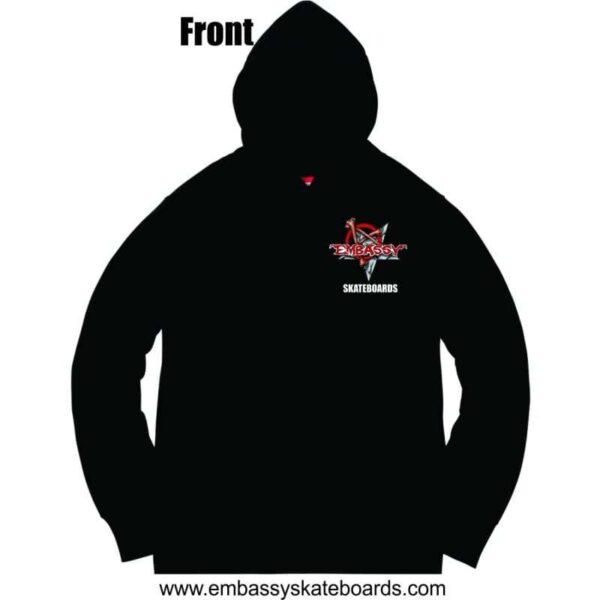 Embassy Skateboards, Anarchy Logo Hoodie - Image 4