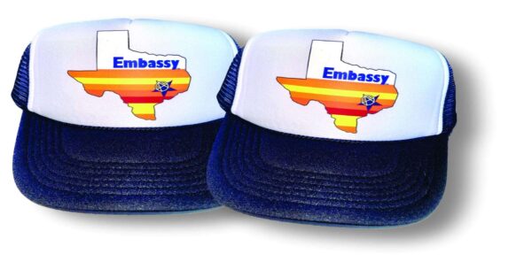 embassy "astros" tribute mesh trucker cap