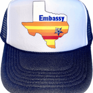 embassy "astros" tribute mesh trucker cap