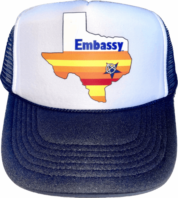 embassy "astros" tribute mesh trucker cap