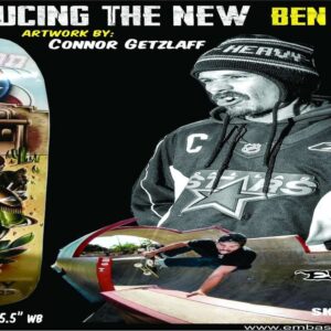 ben johnson "jaks" alamo graphic. 9.25" shape