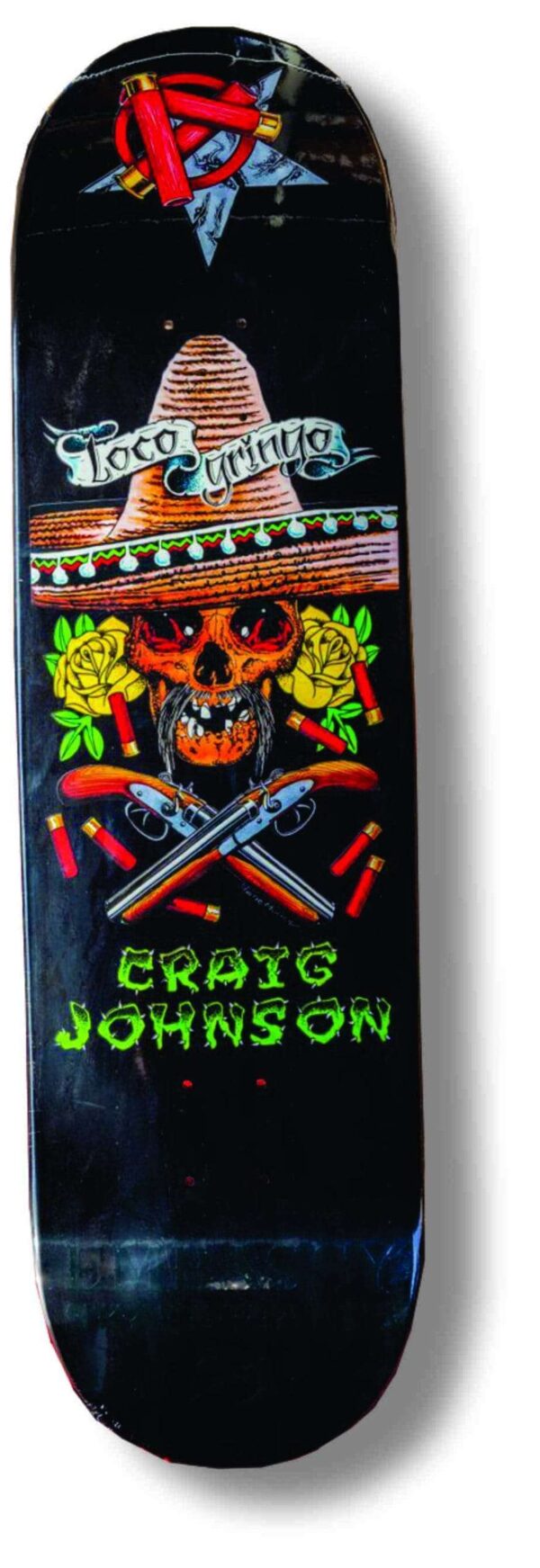 loco gringo, craig johnson 8.75" popsicle in black dipped