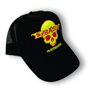 embassy "skully" halloween trucker cap