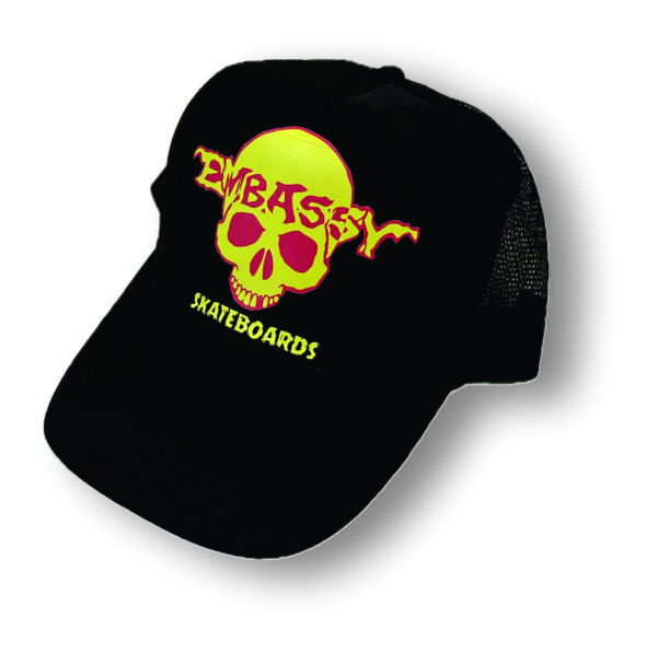 embassy "skully" halloween trucker cap
