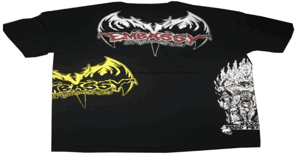 embassy multi test prints, t shirt