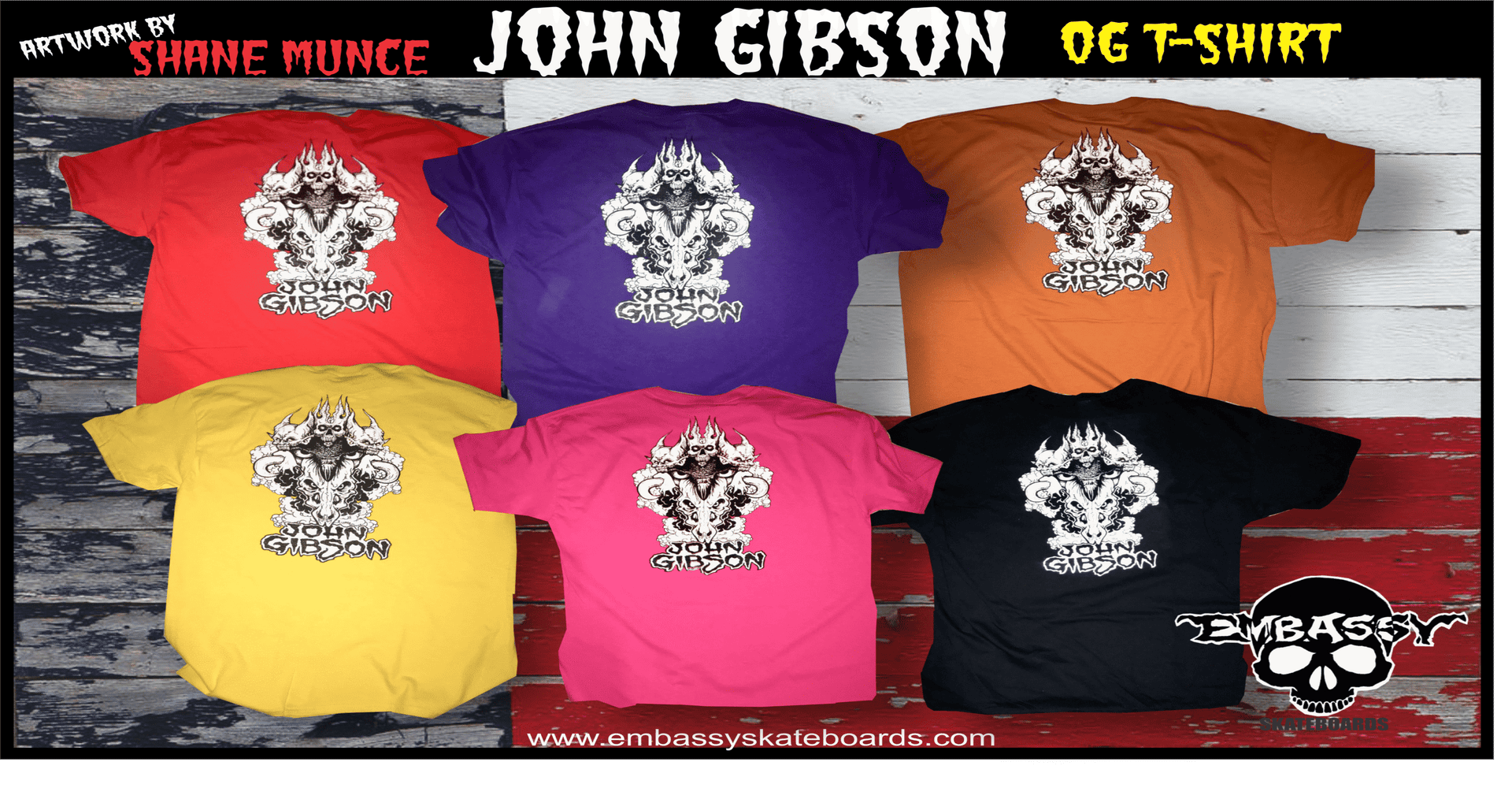 Embassy John Gibson OG Series, Assorted Color Tee