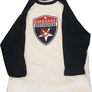 Embassy Navy Long Sleeve Shield logo