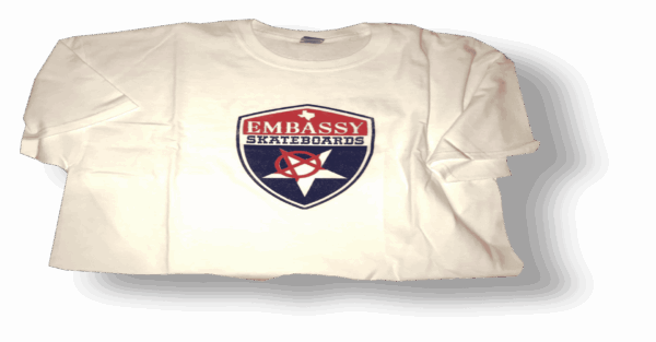 Embassy Shield Logo White T-Shirt