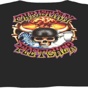 Christian Fletcher Retro Graphic on BLACK tee-shirt