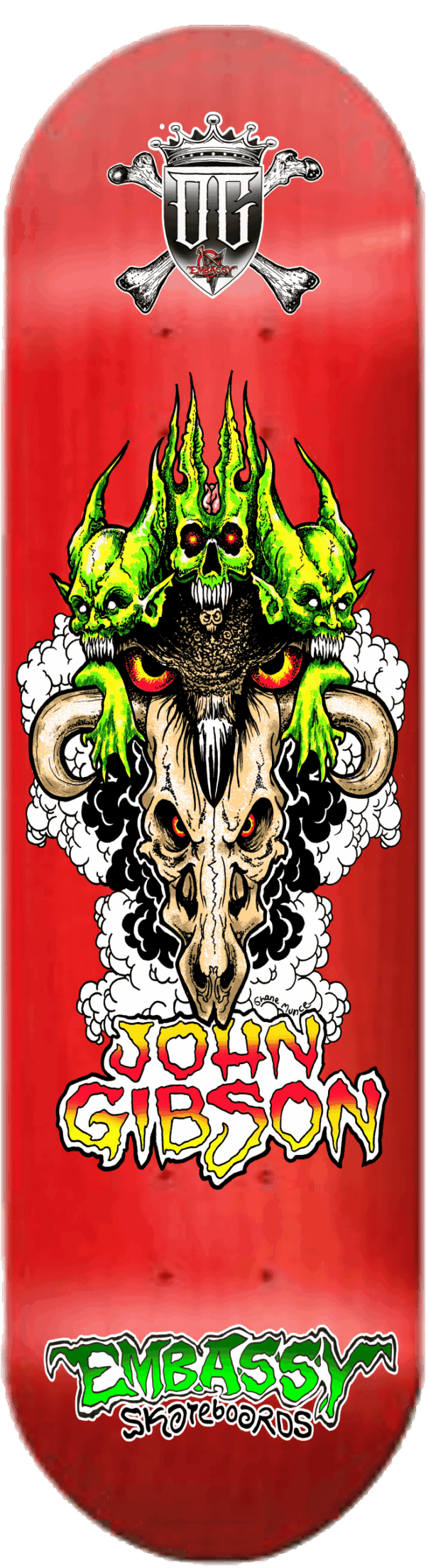 gibson "og" red dipped 8.5" pop