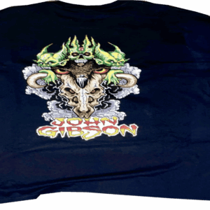 john gibson, og series full color on black tshirt