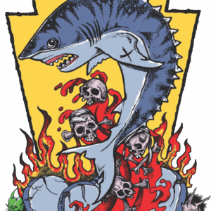 rob mertz og series full color on black tee