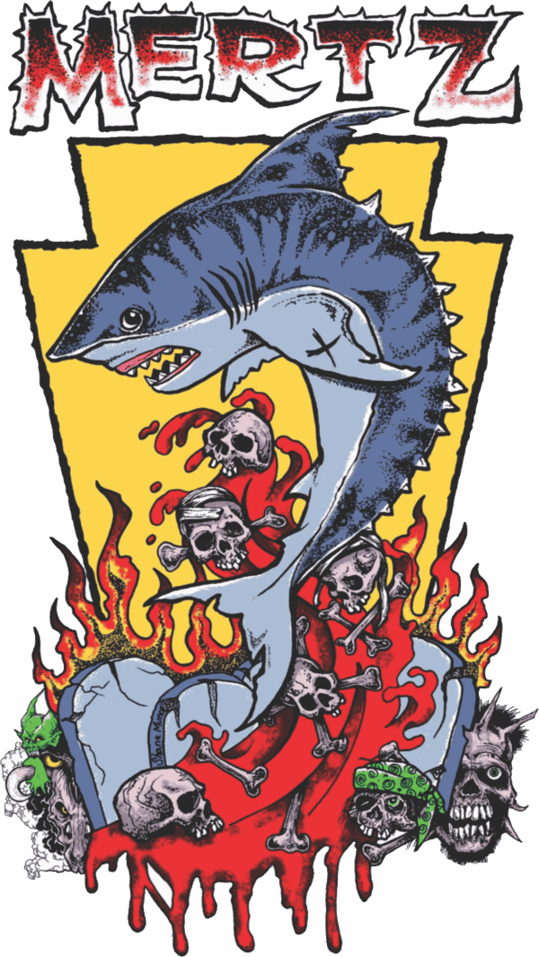 rob mertz og series full color on black tee