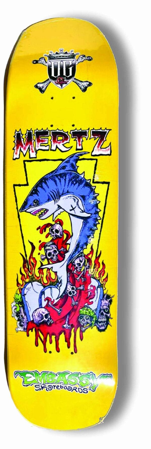 mertz 8.75" yellow dipped shape