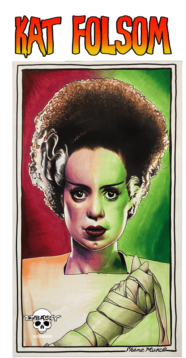 kat folsom, bride of frankenstein 8.5"