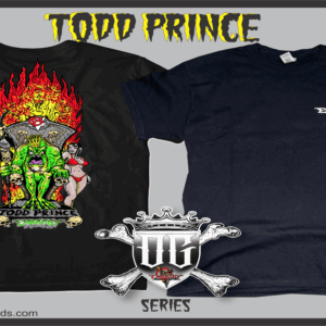 todd prince og series full color on black tee