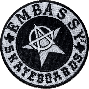 embassy skateboards circle patch beanie