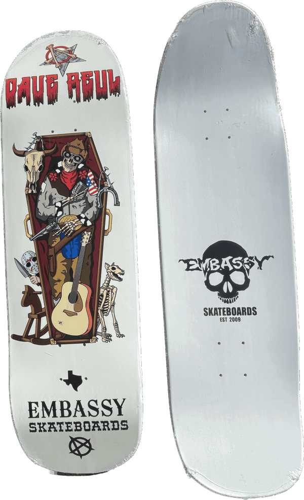 dave reul "danger" zone signature model white dip pool shape 9.25"