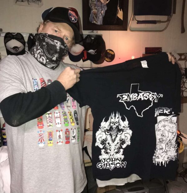 embassy multi test prints, t shirt