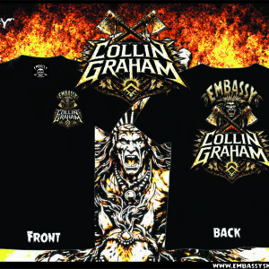 Collin Graham CHEROKEE WARRIOR T-Shirt Black