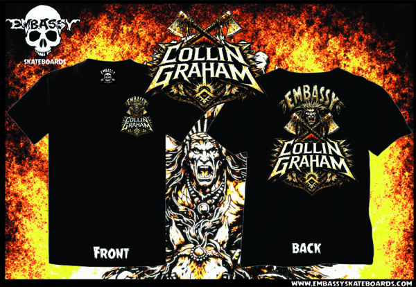 Collin Graham CHEROKEE WARRIOR T-Shirt Black