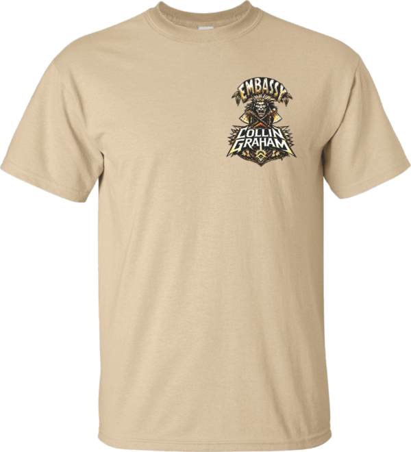 Collin Graham CHEROKEE WARRIOR T-Shirt BEIGE - Image 3