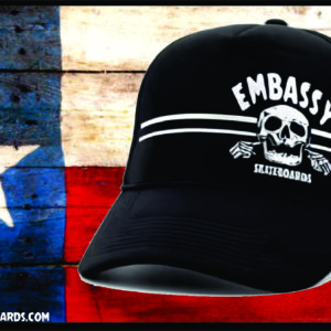 Embassy Striped Skully Trucker Cap