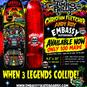 Christian Fletcher/ Andy Roy Collab on Pool shape 9.2"