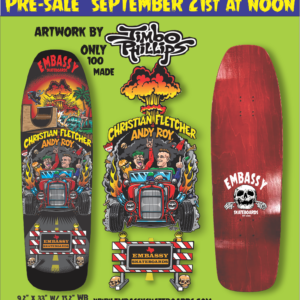 Christian Fletcher/ Andy Roy Collab on Pool shape 9.2"